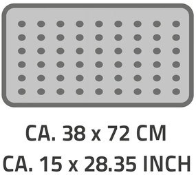 Tapete de banho antiderrapante Plattfuß 72x38 cm cinzento 67087