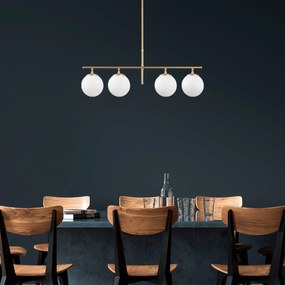 Candeeiro de Teto Roe – Dourado Brilhante – 81 x 15 x 36-76 cm