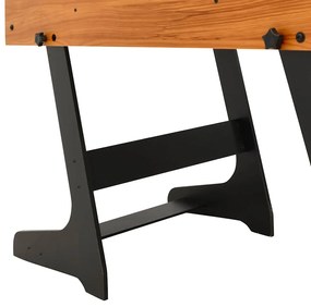 Mesa de matraquilhos dobrável 121x61x80 cm castanho-claro