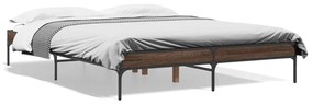 Estrutura de cama 150x200cm derivados madeira/metal