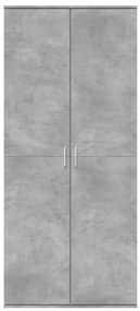 Armário alto 80x35x180 cm derivados de madeira cinza cimento