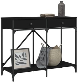 Mesa consola 100x39x78,5 cm derivados de madeira preto