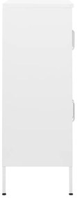 Armário de arrumação aço 80x35x101,5 cm branco
