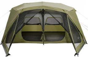 Tenda familiar 10 pessoas libertação rápida impermeável verde