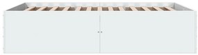 Estrutura de cama 120x190 cm derivados de madeira branco