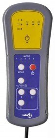 Poltrona de massagens elétrica couro artificial cinzento