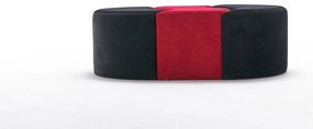 Pouffe Alya Puf – Black Red – 120 cm x 40 cm x 80 cm