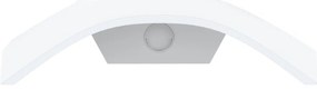 Candeeiro parede LED exterior c/ sensor alumínio fundido branco