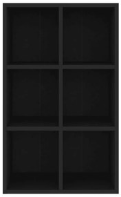 Estante/aparador 66x30x98 cm derivados de madeira preto