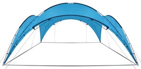 Tenda para festas arqueada 450x450x265 cm azul claro