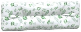 Almofadões p/ paletes 2 pcs tecido padrão de folhas