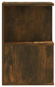 Mesa cabeceira 2pcs 35x35x55cm derivado madeira carvalho fumado