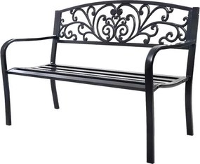 Banco de jardim 127 x 60 x 85 cm Ferro fundido decorado
