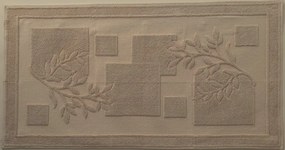 Tapetes artesanais 100% algodão cru - Outono: 80x160 cm