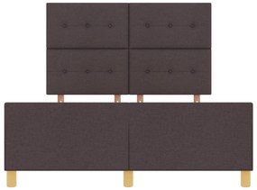 Estrutura de Cama vidaXL Castanho 140x200 cm Tecido