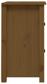 Mesa de cabeceira 40x35x61,5 cm pinho maciço castanho mel