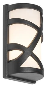 Candeeiro de parede exterior moderno preto IP44 - Suzie Moderno