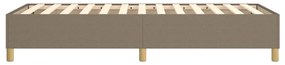 Estrutura cama sem colchão 90x200 cm tecido cinza-acastanhado