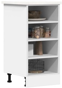 vidaXL Armário inferior “Riga” 40x44,5x81,5cm derivados madeira branco