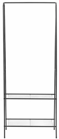 Suporte para roupas 59x35x150 cm preto