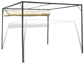 Gazebo para jardim com toldo retrátil