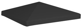 vidaXL Cobertura de gazebo 270 g/m² 3x3 m preto