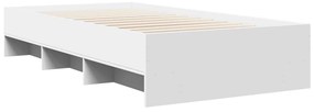 Estrutura de cama 75x190 cm derivados de madeira branco