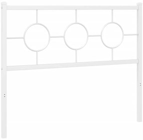Cabeceira de cama 107 cm metal branco