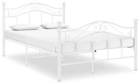 324995 vidaXL Estrutura de cama 120x200 cm metal branco