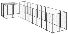 Canil 7,26 m² aço preto