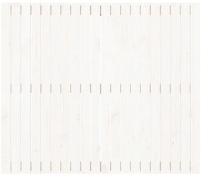 Cabeceira de parede 127,5x3x110 cm pinho maciço branco