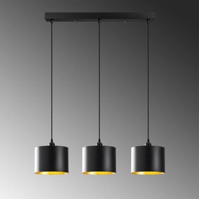 Candeeiro de Teto Berceste – Preto – 70 x 20 cm