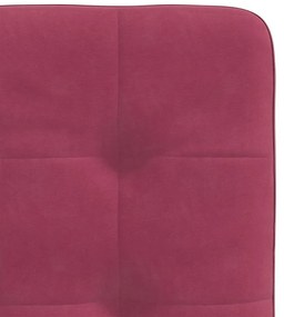 Cadeiras de jantar 2 pcs veludo vermelho tinto