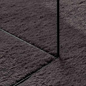 Tapete Cinzento-escuro 100 x 200 cm Poliéster