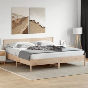 Cama sem colchão 180x200 cm madeira de pinho maciça
