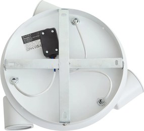 Foco de Casa de Banho Moderno Branco 3 Luzes IP44 - Ducha