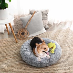 Cama para cães 70 x 20 cm (Ø x A) cinzenta