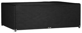 vidaXL Capa p/ mobiliário de jardim 12 ilhós 230x165x80 cm retangular