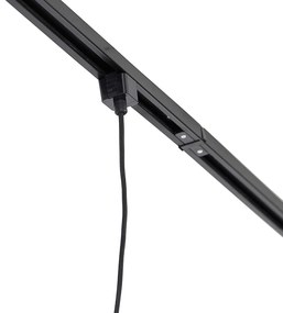 Candeeiro de suspensão com trilho de suspensão preto incl. LED G200 - Cavalux Industrial