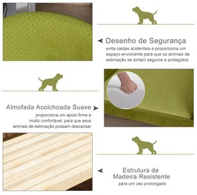 PawHut Sofá-cama para animais de estimação Sofá para cães Gatos com al