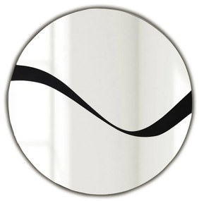 Espelho Abstract – Preto – 70 cm x 70 cm