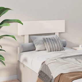 Cabeceira de cama 93,5x3x81 cm pinho maciço branco