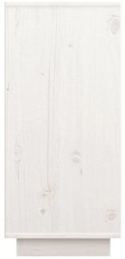 Aparador 60x34x75 cm madeira de pinho maciça branco