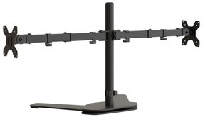 Suporte duplo para monitor VESA 75/100 mm aço preto