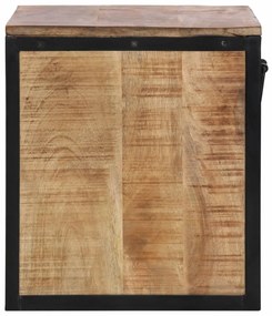 Mesa de cabeceira 40x35x40 cm madeira de mangueira maciça