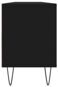 Móvel de TV 150x30x44,5 cm derivados de madeira preto