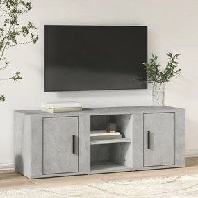 vidaXL Móvel p/ TV 100x31,5x35 cm derivados madeira cinzento cimento