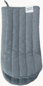 Luva de forno em linho Blue Fog