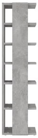 Sapateira 27,5x27x102 cm derivados de madeira cinzento cimento