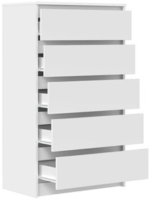 Armário de gavetas 60x36x103 cm derivados de madeira branco